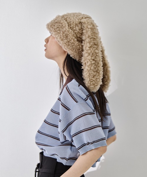 STUDIOUS(ステュディオス)の「【BASICKS/ベーシックス】Rabbit Headwear/ラビットヘッドウェアー(ニットキャップ/ビーニー・レディース・ブラック/ブラウン/グレー・S/M)」の16枚目の写真