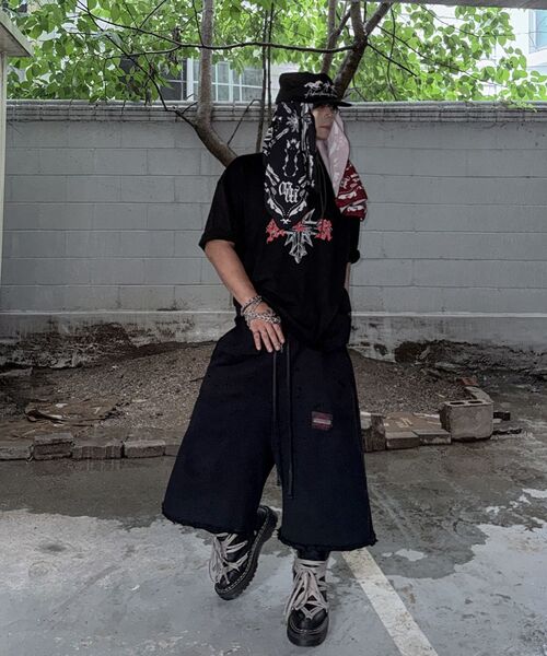 MWOONG(ムン)の「Scarred cross tee BK(Tシャツ/カットソー・レディース・その他・2/1)」の5枚目の写真