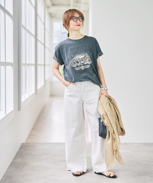 Spick & Span(スピックアンドスパン)の「《新色有り / 追加》CHLORIS / クロリス リネンストール(ストール/ショール・レディース・ネイビー/ベージュ/グレー・FREE)」の16枚目の写真