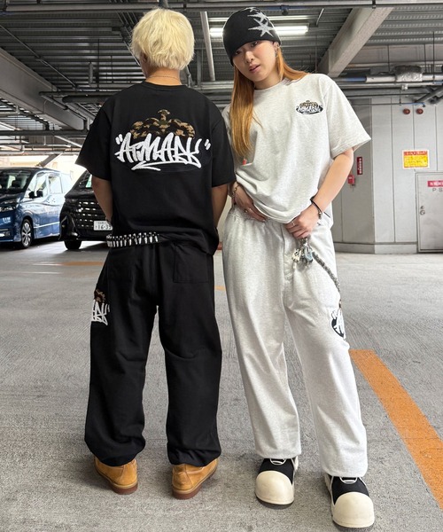 ATMARK(アットマーク)の「《フリーサイズ / UNISEX 》ATMARK クラウンロゴサガラ刺繍スウェットパンツ セットアップ可能(スウェットパンツ・メンズ・ブラック系1/ブラック系3/ホワイト系1/ホワイト系2/ホワイト系3/ブラック系2・FREE)」の6枚目の写真