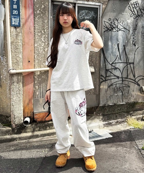 ATMARK(アットマーク)の「《フリーサイズ / UNISEX 》ATMARK クラウンロゴサガラ刺繍スウェットパンツ セットアップ可能(スウェットパンツ・メンズ・ブラック系1/ブラック系3/ホワイト系1/ホワイト系2/ホワイト系3/ブラック系2・FREE)」の15枚目の写真