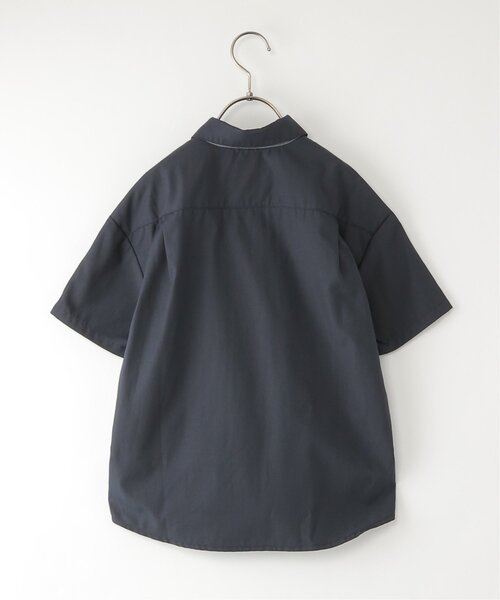 ikka(イッカ)の「【親子コーデ】 ブロックス半袖シャツ (110cm~160cm)(シャツ/ブラウス・キッズ・ネイビー/ホワイト・S/M/L/XL/XS)」の4枚目の写真