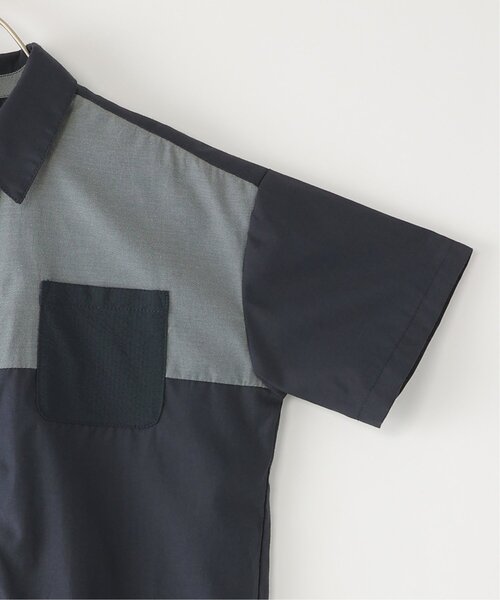 ikka(イッカ)の「【親子コーデ】 ブロックス半袖シャツ (110cm~160cm)(シャツ/ブラウス・キッズ・ネイビー/ホワイト・S/M/L/XL/XS)」の5枚目の写真