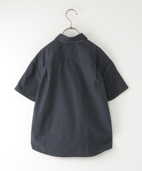 ikka(イッカ)の「【親子コーデ】 ブロックス半袖シャツ (110cm~160cm)(シャツ/ブラウス・キッズ・ネイビー/ホワイト・S/M/L/XL/XS)」の15枚目の写真