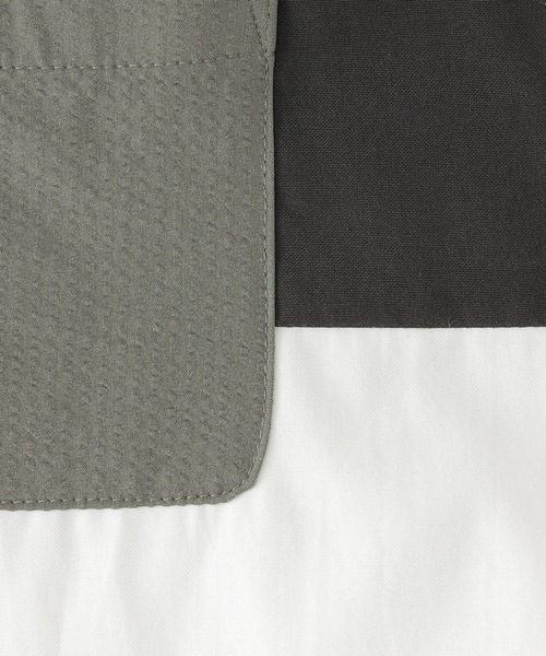 ikka(イッカ)の「【親子コーデ】 ブロックス半袖シャツ (110cm~160cm)(シャツ/ブラウス・キッズ・ネイビー/ホワイト・S/M/L/XL/XS)」の17枚目の写真