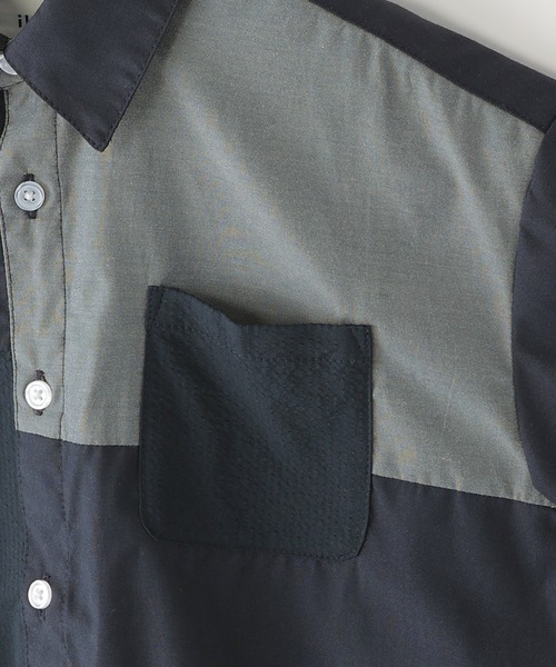 ikka(イッカ)の「【親子コーデ】 ブロックス半袖シャツ (110cm~160cm)(シャツ/ブラウス・キッズ・ネイビー/ホワイト・S/M/L/XL/XS)」の20枚目の写真