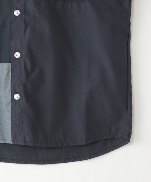 ikka(イッカ)の「【親子コーデ】 ブロックス半袖シャツ (110cm~160cm)(シャツ/ブラウス・キッズ・ネイビー/ホワイト・S/M/L/XL/XS)」の13枚目の写真