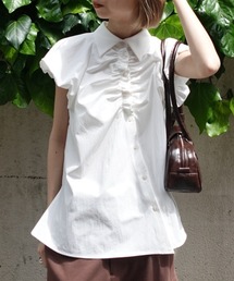 Ameri(�A����)��MEDI BALLOON SHOULDER GATHER BLOUSE(�V���c/�u���E�X)