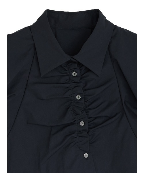 Ameri(アメリ)の「MEDI BALLOON SHOULDER GATHER BLOUSE(シャツ/ブラウス・レディース・ホワイト/ネイビー/マルチ・SMALL/MEDIUM)」の9枚目の写真