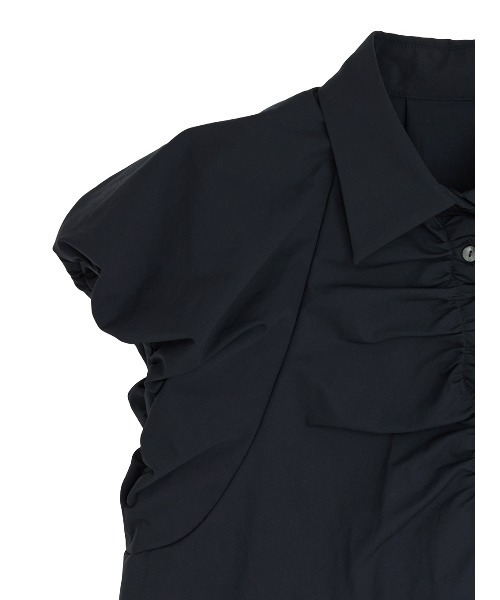 Ameri(アメリ)の「MEDI BALLOON SHOULDER GATHER BLOUSE(シャツ/ブラウス・レディース・ホワイト/ネイビー/マルチ・SMALL/MEDIUM)」の10枚目の写真