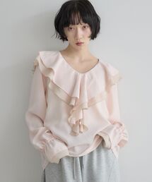 ラッフルフリルブラウス