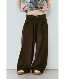 Knuth Marf（クヌースマーフ）の「double-layer sweatpants(unisex)（スウェットパンツ）」