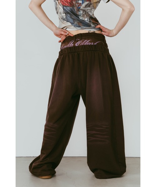 Knuth Marf(クヌースマーフ)の「double-layer sweatpants(unisex)(スウェットパンツ・レディース・ブラウン/グレー・X-SMALL/SMALL/MEDIUM)」の5枚目の写真