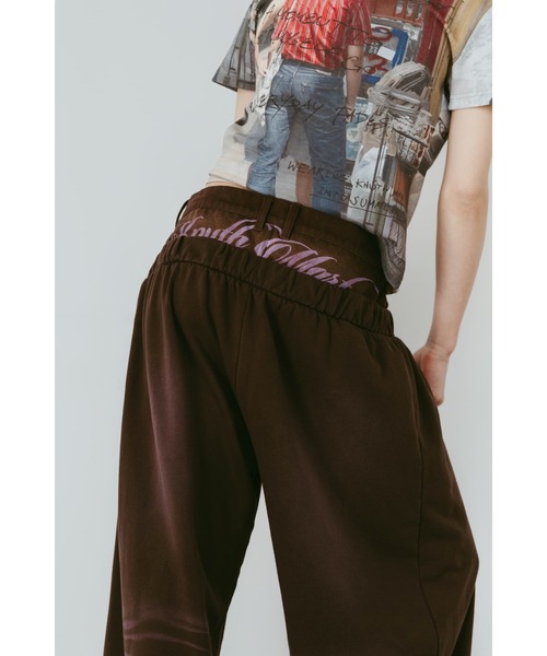 Knuth Marf(クヌースマーフ)の「double-layer sweatpants(unisex)(スウェットパンツ・レディース・ブラウン/グレー・X-SMALL/SMALL/MEDIUM)」の9枚目の写真