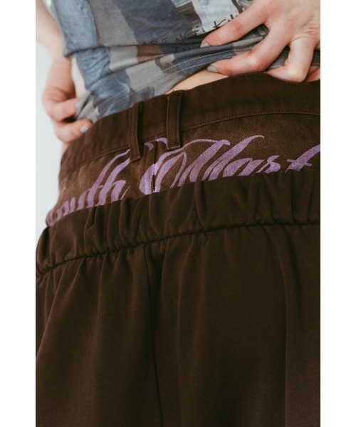 Knuth Marf(クヌースマーフ)の「double-layer sweatpants(unisex)(スウェットパンツ・レディース・ブラウン/グレー・X-SMALL/SMALL/MEDIUM)」の10枚目の写真