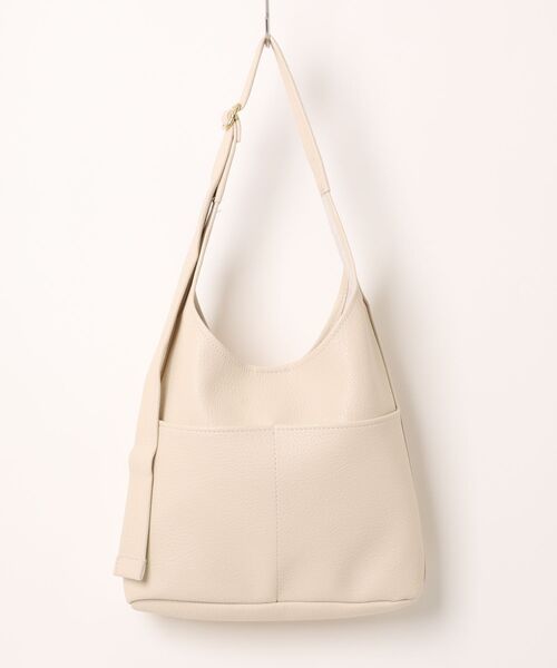 apres jour clair(アプレジュールクレア)の「【apres jour clair】フェイクレザーショルダーバッグ(ショルダーバッグ・レディース・ブラック/アイボリー・FREE)」の6枚目の写真