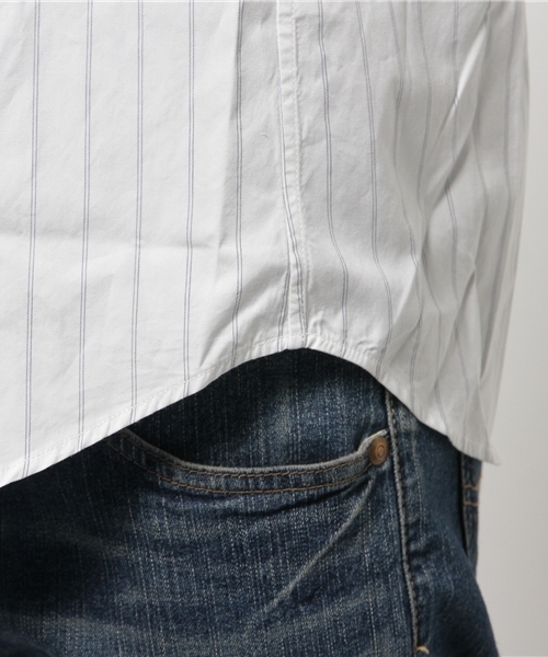 SHIPS（シップス）の「SC: SHIPS（シップス） マルチストライプ レギュラーカラー シャツ（シャツ/ブラウス・メンズ・ホワイト/ブルー/その他・X-LARGE/LARGE/SMALL/MEDIUM）」の8枚目の写真