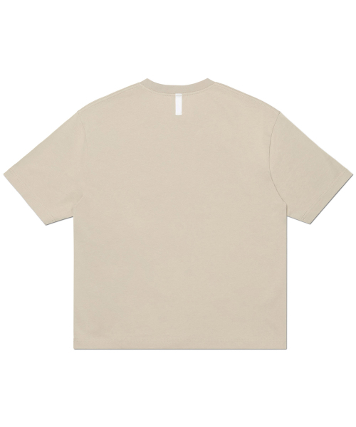 NOMANUAL（NOMANUAL）の「NM PLAIN CROP T-SHIRT - BEIGE（Tシャツ/カットソー・レディース・その他・SMALL/MEDIUM/LARGE/X-LARGE）」の2枚目の写真