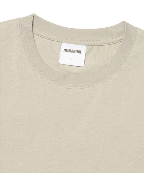 NOMANUAL（NOMANUAL）の「NM PLAIN CROP T-SHIRT - BEIGE（Tシャツ/カットソー・レディース・その他・SMALL/MEDIUM/LARGE/X-LARGE）」の4枚目の写真