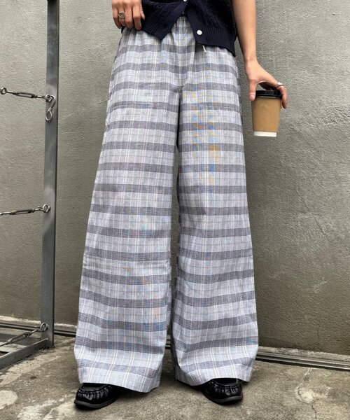 GEVACO(ゲバコ)の「【GEVACO/ゲバコ】コットンリネンイージーパンツ(その他パンツ・レディース・ブラック系その他/ブラック/ベージュ・LARGE/SMALL/MEDIUM)」の3枚目の写真