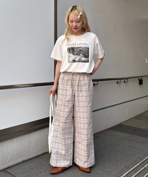 GEVACO(ゲバコ)の「【GEVACO/ゲバコ】コットンリネンイージーパンツ(その他パンツ・レディース・ブラック系その他/ブラック/ベージュ・LARGE/SMALL/MEDIUM)」の10枚目の写真