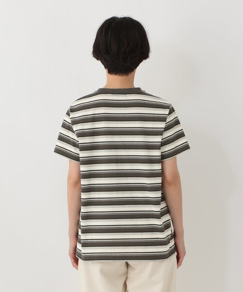 Afternoon Tea(アフタヌーンティー)の「マルチボーダープルオーバー(Tシャツ/カットソー・レディース・ベージュ/アイボリー/ライトブルー・MEDIUM)」の4枚目の写真