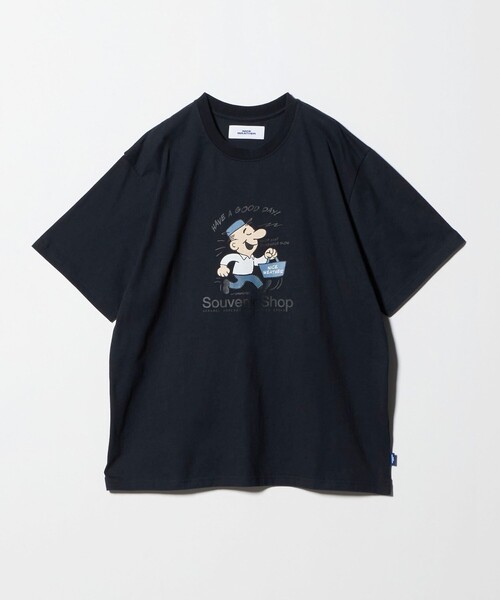 NICE WEATHER(ナイスウェザー)の「<NICE WEATHER>アイコニックプリント Tシャツ(Tシャツ/カットソー・メンズ・イエロー/ホワイト/ネイビー・L/XS/M/S)」の3枚目の写真