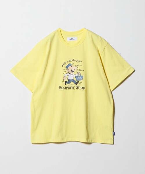 NICE WEATHER(ナイスウェザー)の「<NICE WEATHER>アイコニックプリント Tシャツ(Tシャツ/カットソー・メンズ・イエロー/ホワイト/ネイビー・L/XS/M/S)」の16枚目の写真