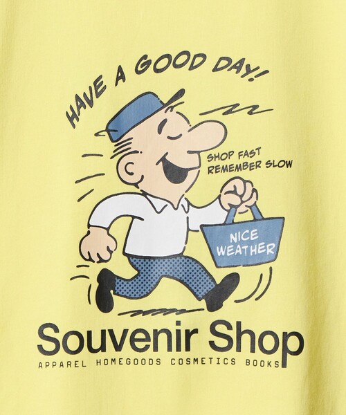 NICE WEATHER(ナイスウェザー)の「<NICE WEATHER>アイコニックプリント Tシャツ(Tシャツ/カットソー・メンズ・イエロー/ホワイト/ネイビー・L/XS/M/S)」の20枚目の写真