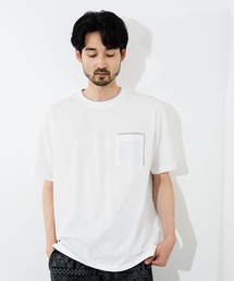 【SARARI /サラリ】冷感 速乾 フェイクレイヤード ポケット 半袖Tシャツ