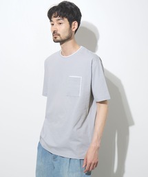 【SARARI /サラリ】冷感 速乾 フェイクレイヤード ポケット 半袖Tシャツ