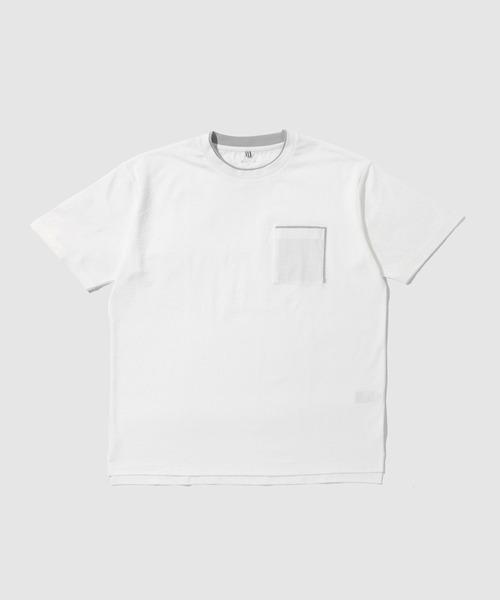 NAVY(ネイビー)の「【SARARI /サラリ】冷感 速乾 フェイクレイヤード ポケット 半袖Tシャツ(Tシャツ/カットソー・メンズ・オフホワイト/ネイビー/ライトグレー/ブラック・S/M/L/XL)」の18枚目の写真