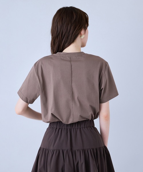 Audie a Muses(オーディアミューズ)の「Audie a Musesロゴ入りリボンカットソー(Tシャツ/カットソー・レディース・オフホワイト/ブラック/ブラウン・38/42)」の13枚目の写真