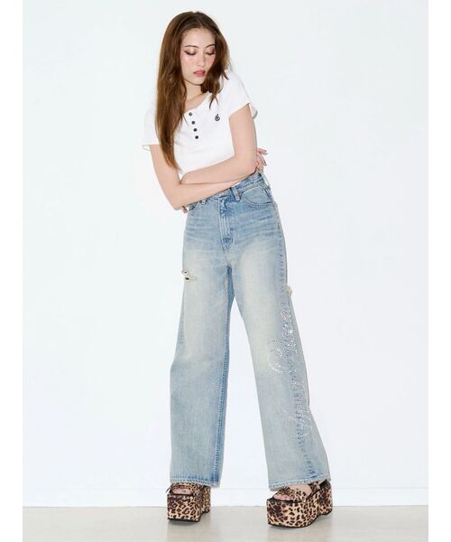 EVRIS(エヴリス)の「【厚底】スタッズモチーフプラットフォームサンダル(サンダル・レディース・その他1/ブラック/アイボリー・MEDIUM/LARGE/SMALL)」の17枚目の写真