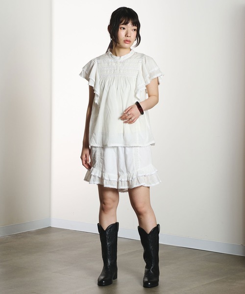 ROSE BUD(ローズバッド)の「LACE RUFFLE SHORT(その他パンツ・レディース・ブラック/ホワイト・ONE SIZE)」の10枚目の写真