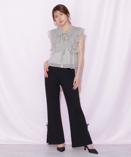 JILL by JILL STUART（ジルバイジルスチュアート）の「シアープリーツブラウス（シャツ/ブラウス・レディース・ホワイト/ホワイト系その他/ピンク・FREE）」の22枚目の写真