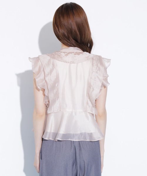 JILL by JILL STUART（ジルバイジルスチュアート）の「シアープリーツブラウス（シャツ/ブラウス・レディース・ホワイト/ホワイト系その他/ピンク・FREE）」の10枚目の写真