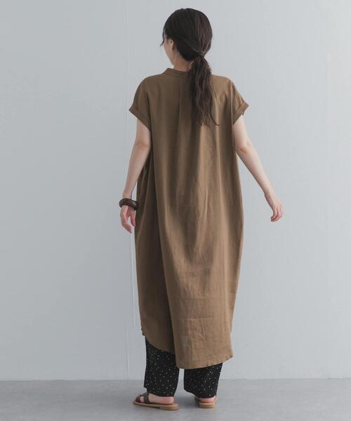 URBAN RESEARCH DOORS(アーバンリサーチドアーズ)の「リネンレーヨンスキッパーフレンチワンピース(ワンピース・レディース・ベージュ/ブラック/ロイヤルブルー・FREE)」の17枚目の写真
