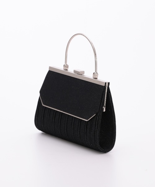 Cupid Heart(キューピッドハート)の「【Cupid Heart】結婚式用!ラメプリーツbag(クラッチバッグ・レディース・ブラック・MEDIUM)」の9枚目の写真