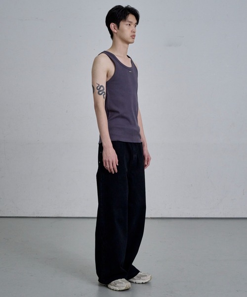 THE CLE(ザクレ)の「SIGNATURE LOGO TANK TOP / シグネチャーロゴタンクトップ(タンクトップ・メンズ・ブラック/グレー・1/2)」の9枚目の写真