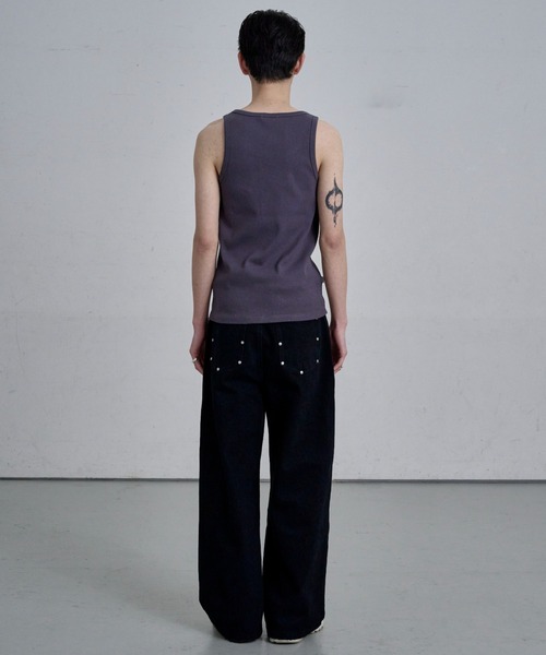 THE CLE(ザクレ)の「SIGNATURE LOGO TANK TOP / シグネチャーロゴタンクトップ(タンクトップ・メンズ・ブラック/グレー・1/2)」の10枚目の写真