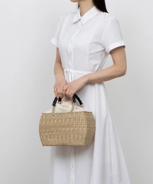 CACHELLIE（カシェリエ）の「SEAGRASS oval TOTE（かごバッグ・レディース・ナチュラル・FREE）」の6枚目の写真