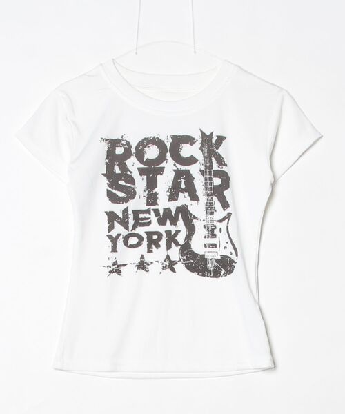 gossip!ロサンゼルス(ゴシップロサンゼルス)の「【Y2Kガーリー】 グラフィックロゴプリントピチT(Tシャツ/カットソー・レディース・ネイビー/ブラック/ホワイト・M)」の15枚目の写真