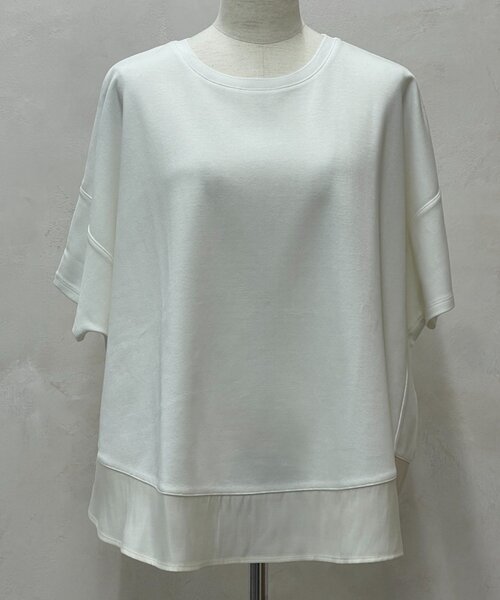 Jena espace merveilleux(ジェナ エスパスメルヴェイユ)の「サークル切替カットソー(Tシャツ/カットソー・レディース・オフホワイト/チャコールグレー・FREE)」の17枚目の写真