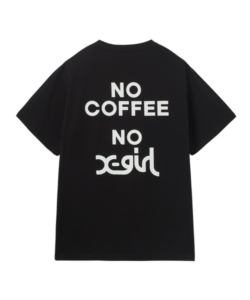 X-girl(エックスガール)の「X-girl x NO COFFEE S/S TEE(Tシャツ/カットソー・レディース・ブラック/ホワイト・L/M/S/XL)」の8枚目の写真