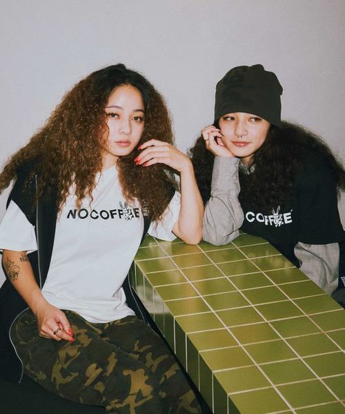 X-girl(エックスガール)の「X-girl x NO COFFEE S/S TEE(Tシャツ/カットソー・レディース・ブラック/ホワイト・L/M/S/XL)」の15枚目の写真