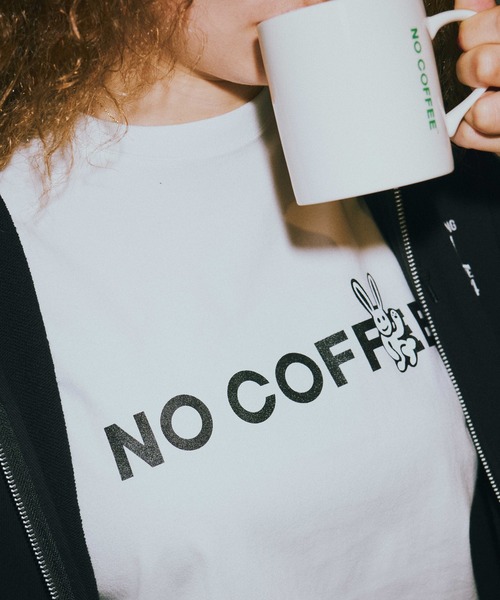 X-girl(エックスガール)の「X-girl x NO COFFEE S/S TEE(Tシャツ/カットソー・レディース・ブラック/ホワイト・L/M/S/XL)」の5枚目の写真