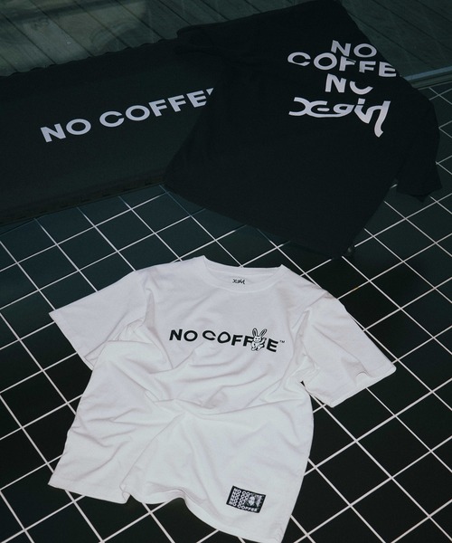 X-girl(エックスガール)の「X-girl x NO COFFEE S/S TEE(Tシャツ/カットソー・レディース・ブラック/ホワイト・L/M/S/XL)」の6枚目の写真