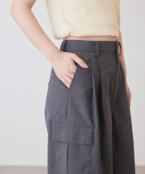 Kastane(カスタネ)の「【一部店舗限定】B カーゴスラックス(カーゴパンツ・レディース・ベージュ/グレー・0/1)」の20枚目の写真