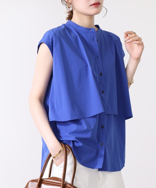 hunch(ハンチ)の「hunch 接触冷感 ノースリーブブラウス(シャツ/ブラウス・レディース・ブラック/ライトグレー/ブルー・FREE)」の22枚目の写真